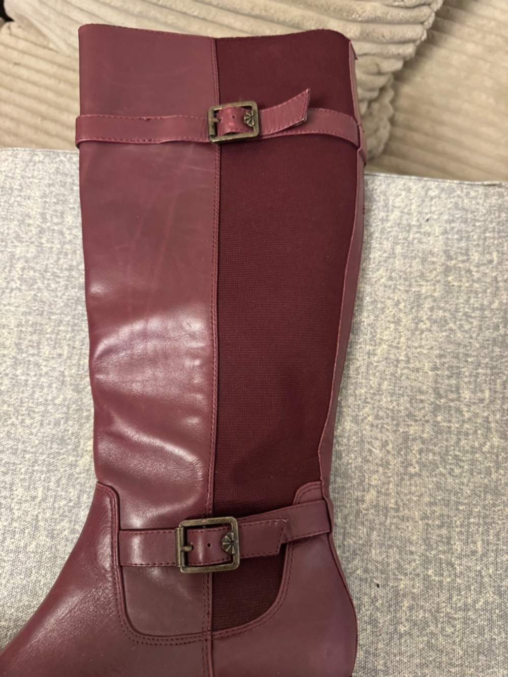Beautiful Burgundy Leather Riding Boots View 6